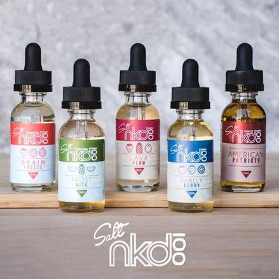 Naked 100 salt line available at Hollywood Vape Shop in Los Angeles. Open 7 days, 9am to 12am.