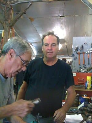 dad doing what he does best