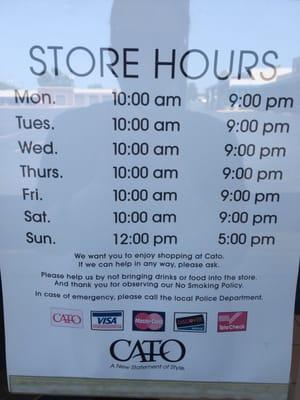 Store Hours