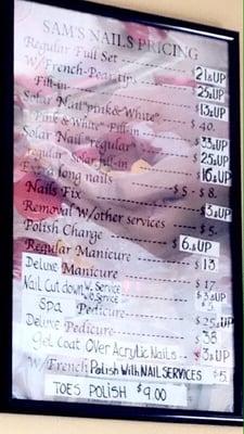 Decent prices for nice work!