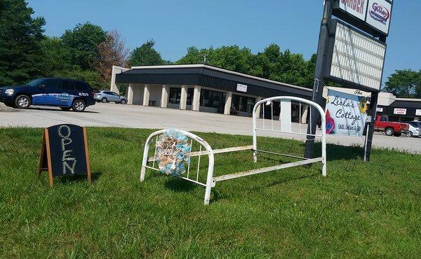 our display by the road we set up sometimes