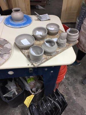 Our "finished" pieces.