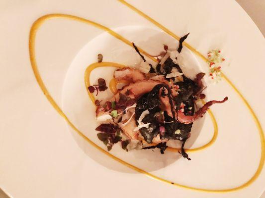 Octopus... extremely rich had to eat it with bread