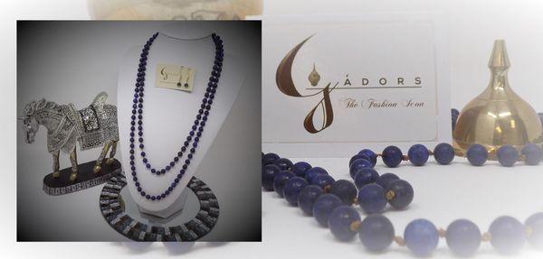 Lapis Lazuli Jewelry Set  - Semiprecious Stone