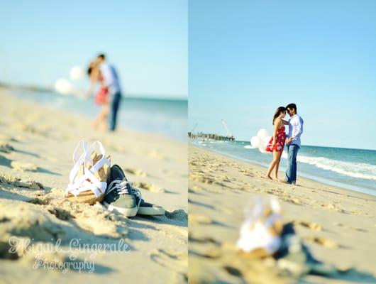 Meg and Gersain Beach Engagement Shoot
