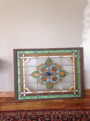 Stained ass window from my Grandfathers house.  It was crushed when the AIr conditioning guys walked on it.