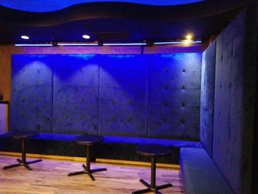 Seating along the wall