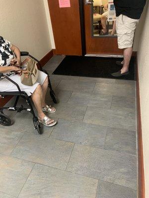 Waiting for more than an hour myself the other two elderly people were waiting for more than two. Totally unacceptable!