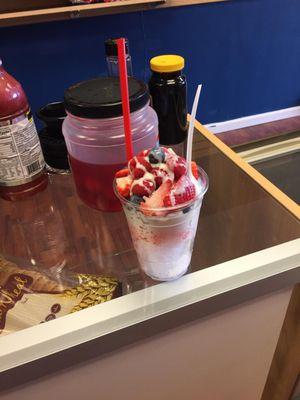 I love cholados available only in "Blue And Red Mango"