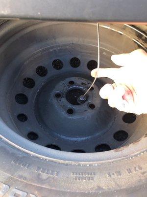 Spare tire that mechanic couldn't figure out how to detach