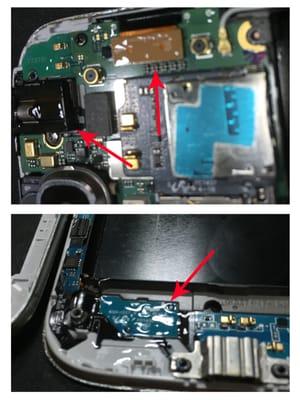 This is why we don't price match on Samsung glass repairs. This is from a local Corona shop. There's UV Glue all over the inside. #WrongWay