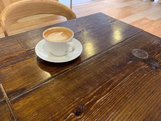 Unlimited coffee is offered in the comfortable office.