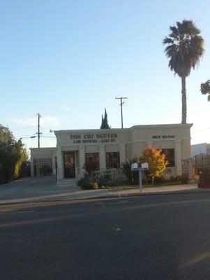 The front of the business