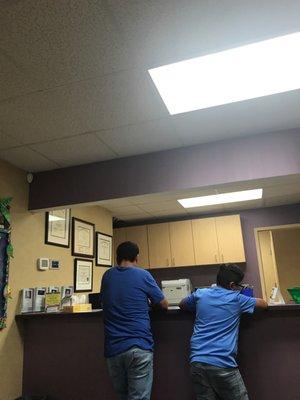 Front desk...