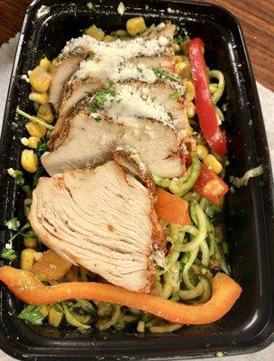 Smart Chicken Pesto Zucchini Noodles