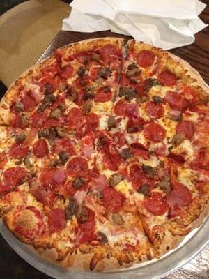 Meat lovers pizza