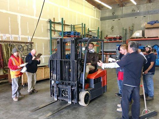 We can certify employees in Forklifts, Aerial lift
Backhoe and many other types of equipment.
We have low prices a d great teachers