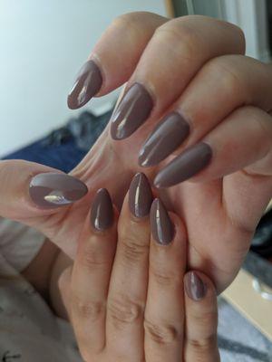 Full acrylic set with gel polish