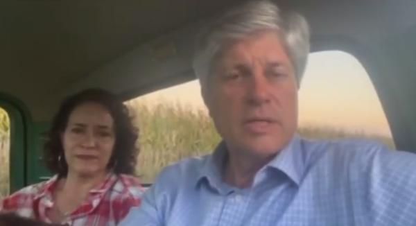 This man has a dog, a wife, a vintage pickup truck and a stereotypical cornfield backdrop. Would he lie to you?