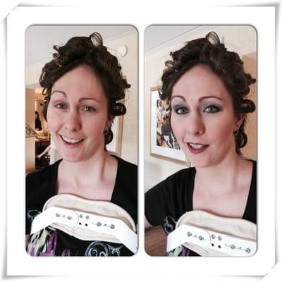 Evening wedding makeup