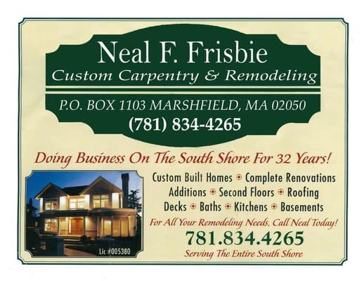 Neal Frisbie Custom Carpentry & Remodeling