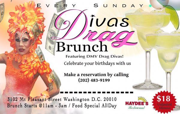 Divas Drag Brunch at Haydees Restaurant