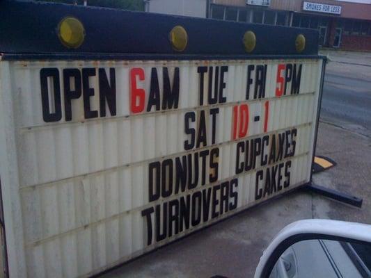 Their sign out front