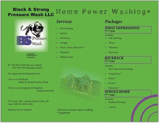 Black & Strong Pressure Wash