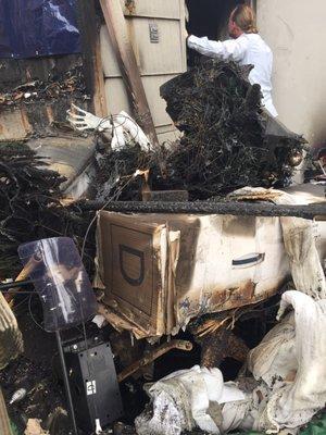 All of our stuff gone. Rudy didn't give a rats ass