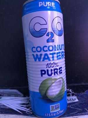 Coconut water (2) tasted minerally