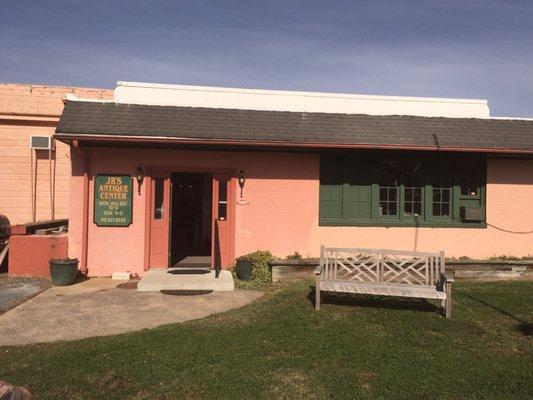 Jr's Antiques looks small from this picture but it is huge inside and mostly has furniture.