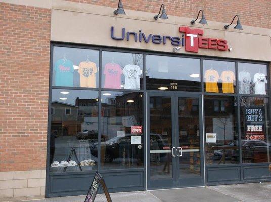 UniversiTEES located at 100 E. Erie Street, Suite 118, Kent, OH 44240