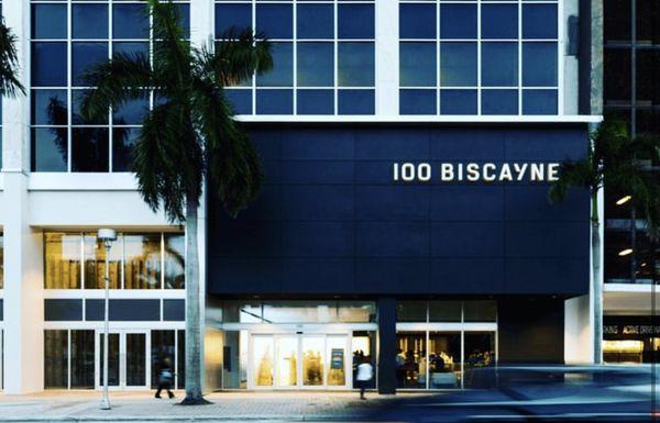 Front of 100 Biscayne Blvd