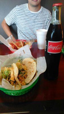 Taco Time tacos + Mexican cola = HEAVEN!