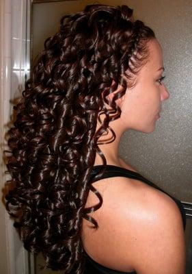 The girl who got her hair done before me