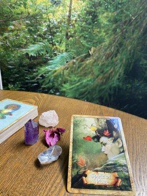 Enjoy an intuitive, Akashic or Astrology reading in our mystical fairy forest room