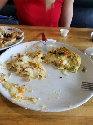 Couldn't wait to take a picture, the omllete is probably the best in Chicago!