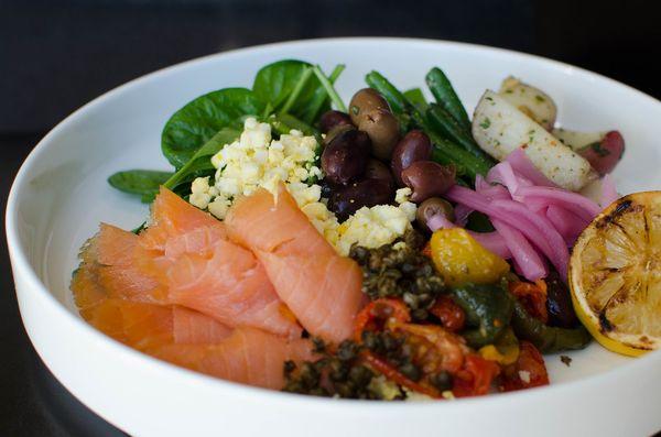 Nicoise Salad with Smoked Salmon