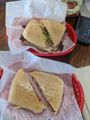 Hummus and chicken bacon avo