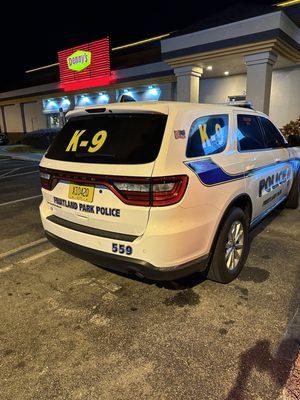 Why the police allowed to park at the handicap?