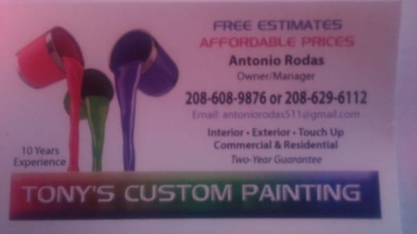 Tony's Custom Painting
