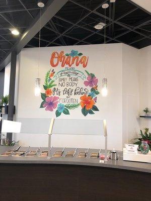 Quote on the wall when you walk in