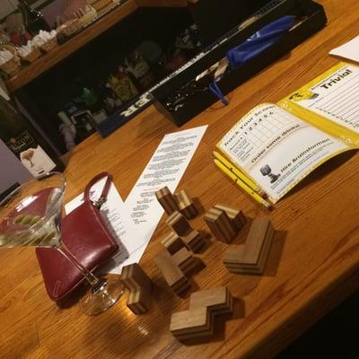 Trivia, puzzles and a martini. A choice Thursday night!