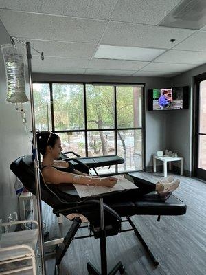 Vitamin infused IV treatment