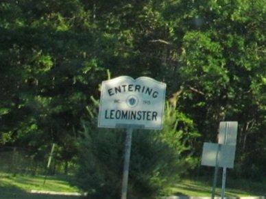 Entering Leominster, Massachusetts.