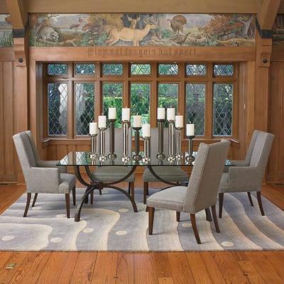 Hand-forged iron with an antique bronze finish.