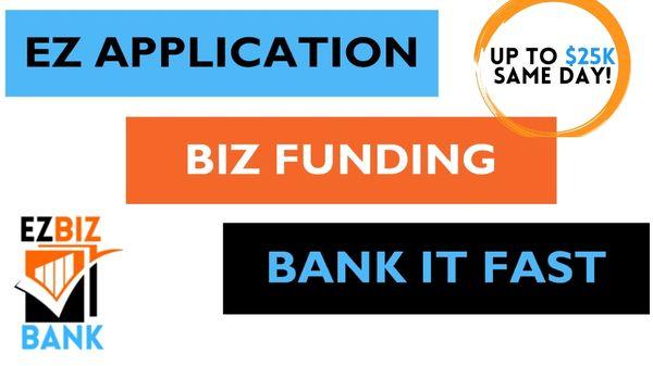 Simple, Fast, EZ Application.
Same Day Funding
$25K in 24Hrs or less
Up to $2Mil in 7 Days
We specialize in Bank Turn Downs.