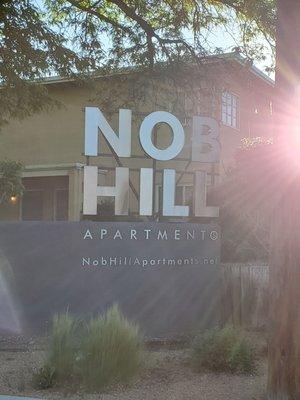 Good Morning Nob Hill Apartments... the sun is shining brightly this morning!