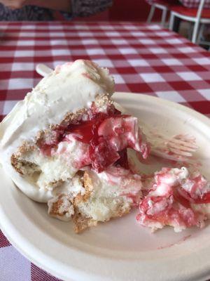 The Devil made me eat this Angel Food cake! Sinfully delicious!