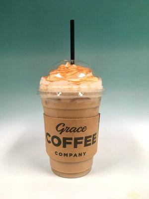 cinnamon roll iced latte